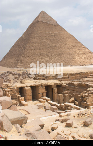 The Pyramid of Khafre Chephren Giza Plateua Egypt Stock Photo