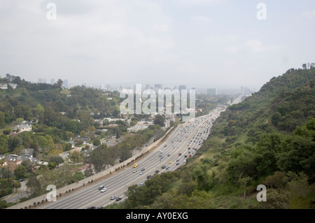 405 freeway in Los Angeles California Stock Photo