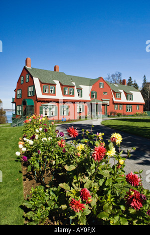 Franklin D Roosevelt s Vacation Home on Campobello Island in the Roosevelt Campobello International Park New Brunswick Canada Stock Photo