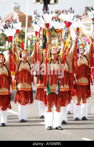 Jersey Battle of Flowers Parade Carnival Celebration St Helier Stock Photo