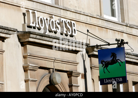 Lloyds TSB sign in Bradford on Avon Wiltshire Stock Photo