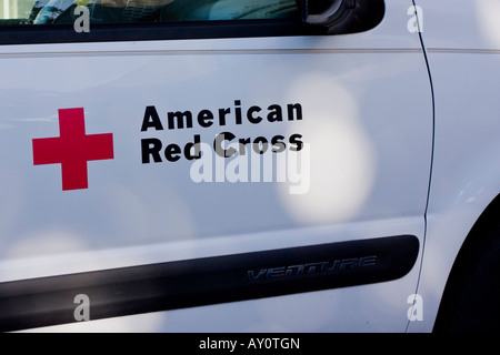 American Red Cross Sign and Headquarters Building Stock Photo