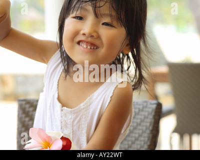 Close-up of a girl smiling Stock Photo
