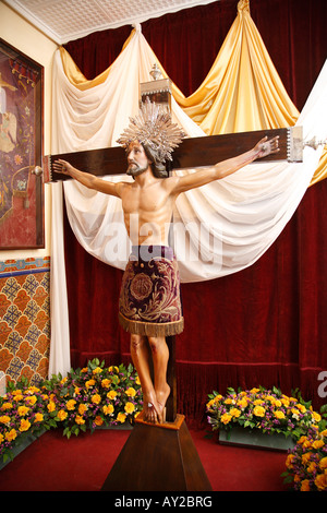 Scenes from the traditional Easter Christian processions in Valencia, Spain Stock Photo