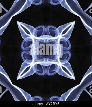kaleidoscope kaleidoscopic art arty design pattern form structure motif colour color horizontal black gothic detail illustration Stock Photo