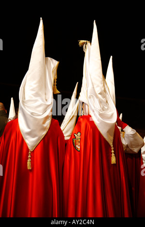 Scenes from the traditional Easter Christian processions in Valencia, Spain Stock Photo