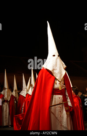 Scenes from the traditional Easter Christian processions in Valencia, Spain Stock Photo