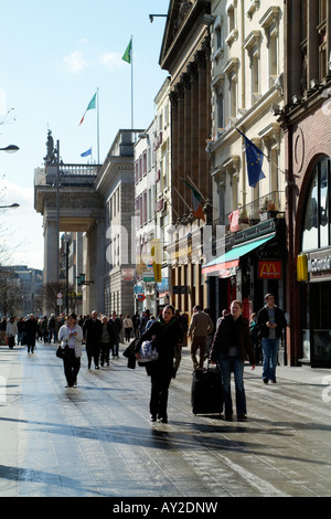 O Connell Street Dublin Ireland Stock Photo