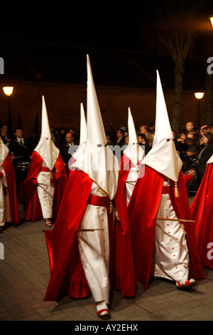 Scenes from the traditional Easter Christian processions in Valencia ...