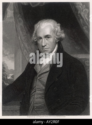 James Watt, 1736 - 1819, Scottish inventor of the steam engine Stock ...