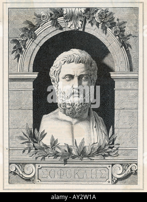 Sophocles German Bust Stock Photo