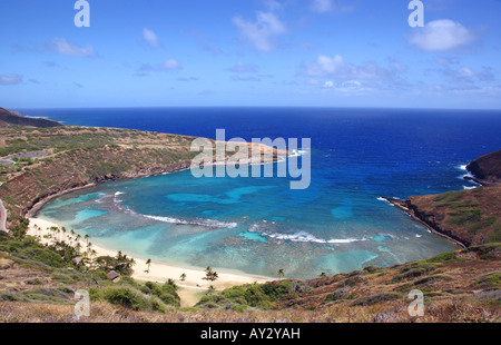 hanauma bay ,oahu Stock Photo