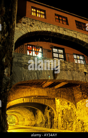 Underground streets in the colonial mining town of Guanajuato Guanajuato State Mexico Stock Photo