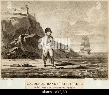 Napoleon Exiled On Elba Stock Photo - Alamy