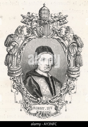 Pope Benedictus Xiv Stock Photo