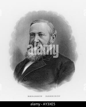 Benjamin Harrison 19c Stock Photo