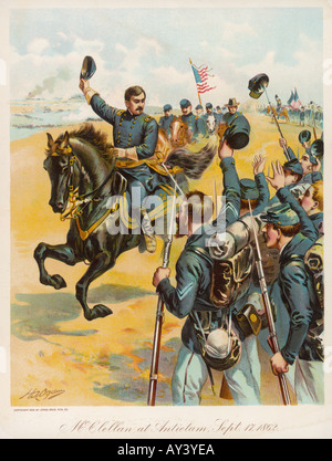 MCCLELLAN AT ANTIETAM Stock Photo - Alamy