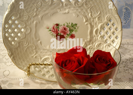 Arrangement of Roses Stock Photo