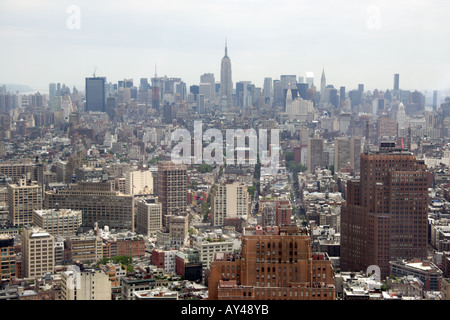 View of The Empire State Building and Manhattan Stock Photo