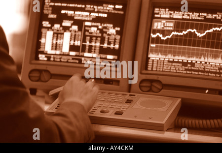 online trading Stock Photo