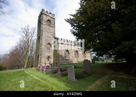 St Giles Church Calke Abbey Stock Photo