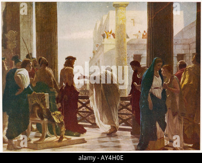 Pilate Offers Jesus Stock Photo