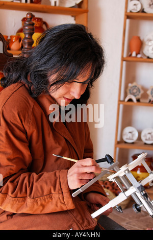 Spanish women painting Stock Photo