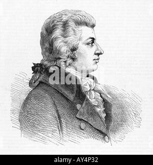 Mozart 1756 1791 Stock Photo