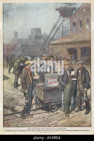 Miners Strike  1920 Stock Photo