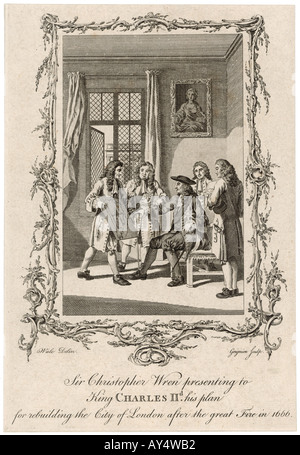 Wren With Charles Ii Stock Photo