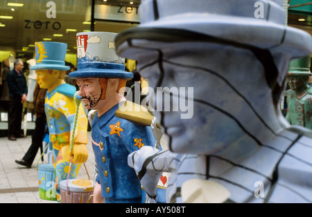 Hans Hummel figures, Hamburg, Germany Stock Photo