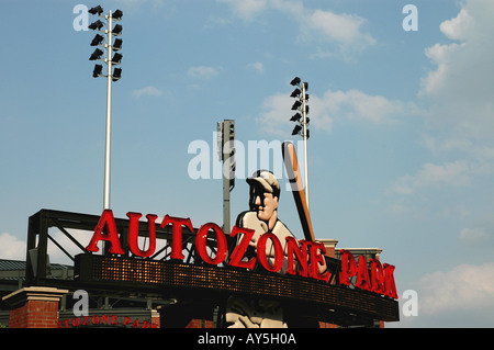 Memphis Tennessee Autozone Park Stadium Sign Stock Photo