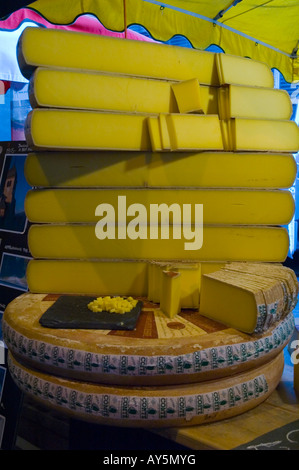 Organic cheese at Borough Market in London UK Stock Photo