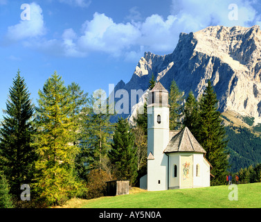 AT - TYROL:  St. Rochus Chapel near Biberwier Stock Photo