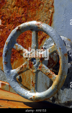 Handle on water spigot Stock Photo