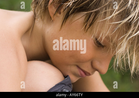 Blond boy Stock Photo