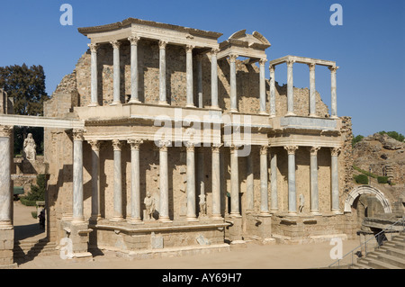 Spain Extremadura, Mérida, the Roman amphitheatre Stock Photo