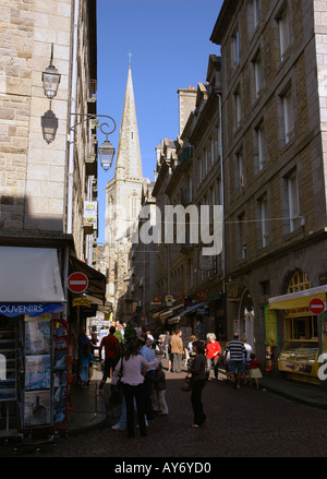 Characteristic View of Saint Malo Sant Maloù Breton Brittany English Channel La Manche North Western France Europe Stock Photo