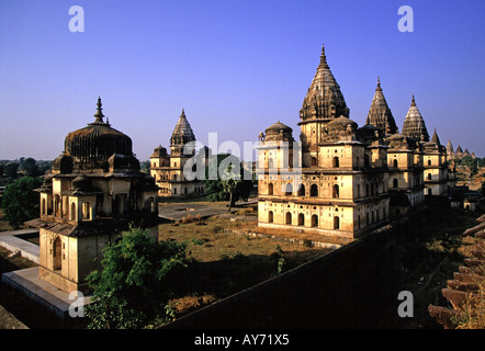 Deserted Palaces at Orchha in Madhya Pradesh state India Stock Photo