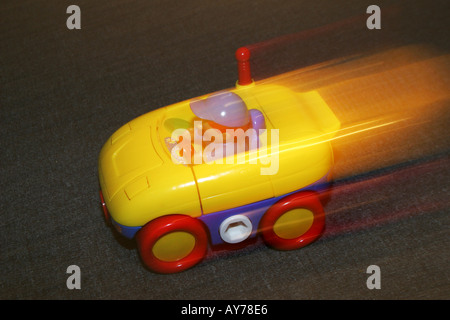 Speeding Toy Car Stock Photo