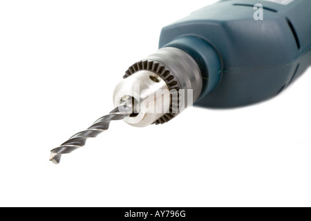 the electric drill isolated on white background Stock Photo