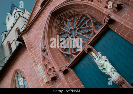 Oberwesel Liebfrauenkirche romantic middle Rhine valley Germany Stock Photo