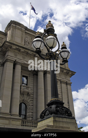 Parliament of Victoria building Spring Street Melbourne Australia Stock Photo