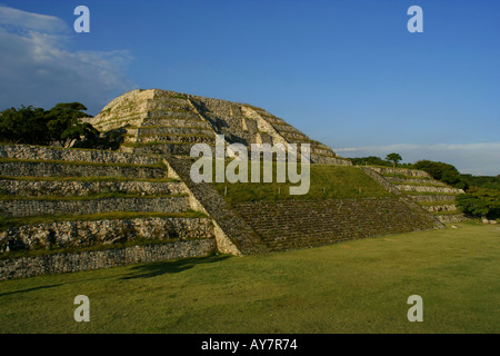 Xochicalco Pyramid, south of Cuernavaca Stock Photo