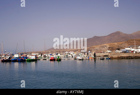 MORRO JABLE HARBOUR. FUERTEVENTURA. EUROPE. Stock Photo