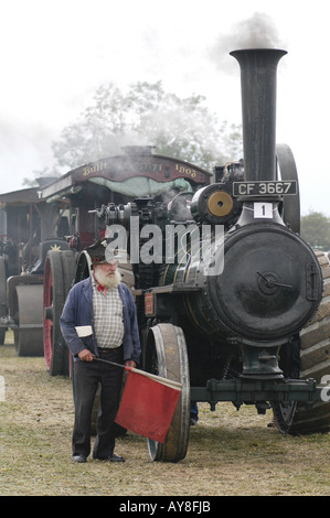 Charles Burrell Traction engines at Weeting Steam Rally Norfolk UK Stock Photo