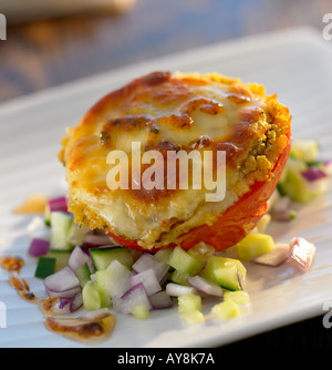 baked beef tomato Stock Photo