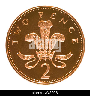 2 pence coin Stock Photo