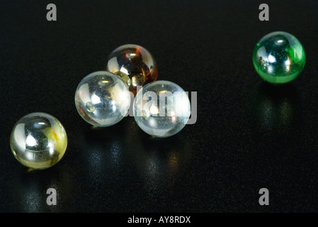 Glass marbles, close-up Stock Photo