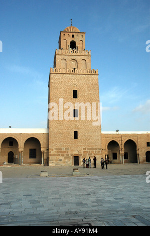 Sidi Okba Mosque also called Great Mosque, Kairouan in Tunisia Stock Photo